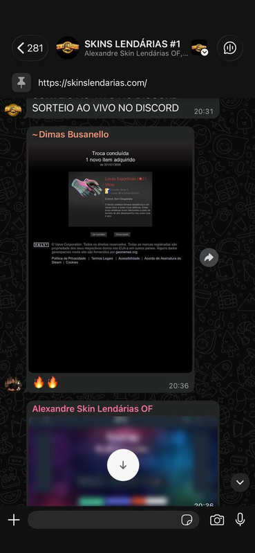 Print de ganhador 4